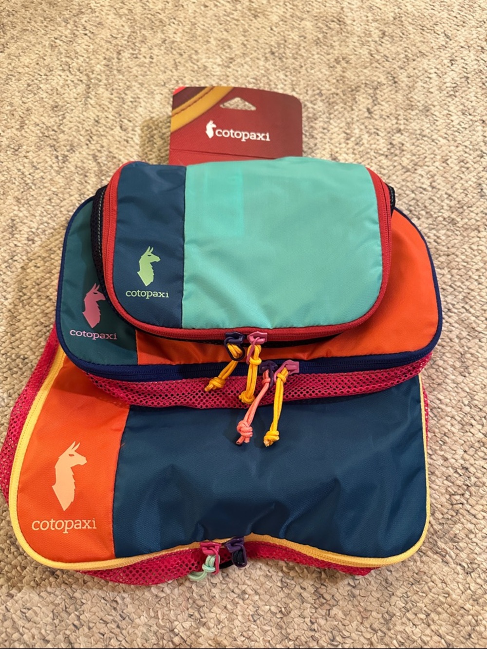 FINAL price cotopaxi 🆕 with tags Colorblock Packing Cubes in Teal, Navy & Orange